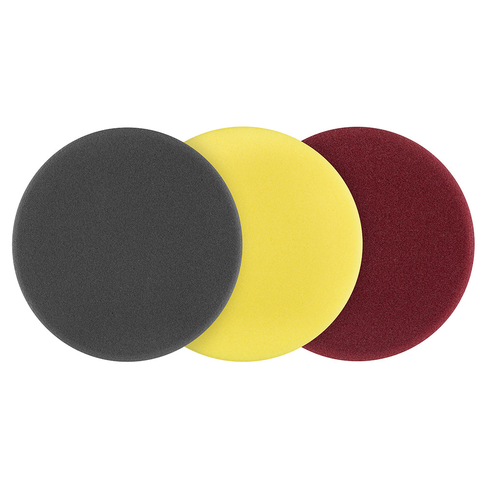 3 PC. 5" Foam Dual Action Polisher Variety Pad Set - A38DA304