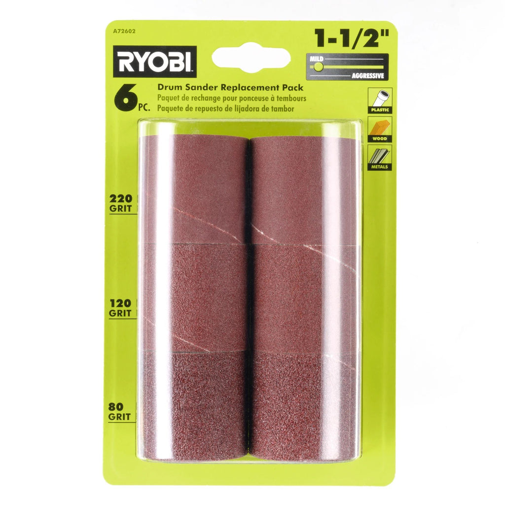 6 PC. 1-1/2" Drum Sander Replacement Pack - A72602