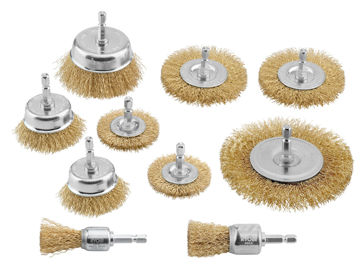 10 PC. Wire Wheel Assortment Set - A721001