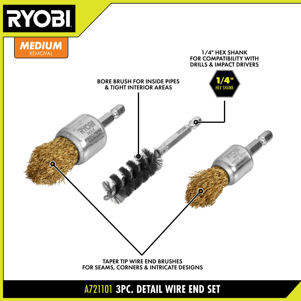 3 PC. Detail Wire End Set - A721101