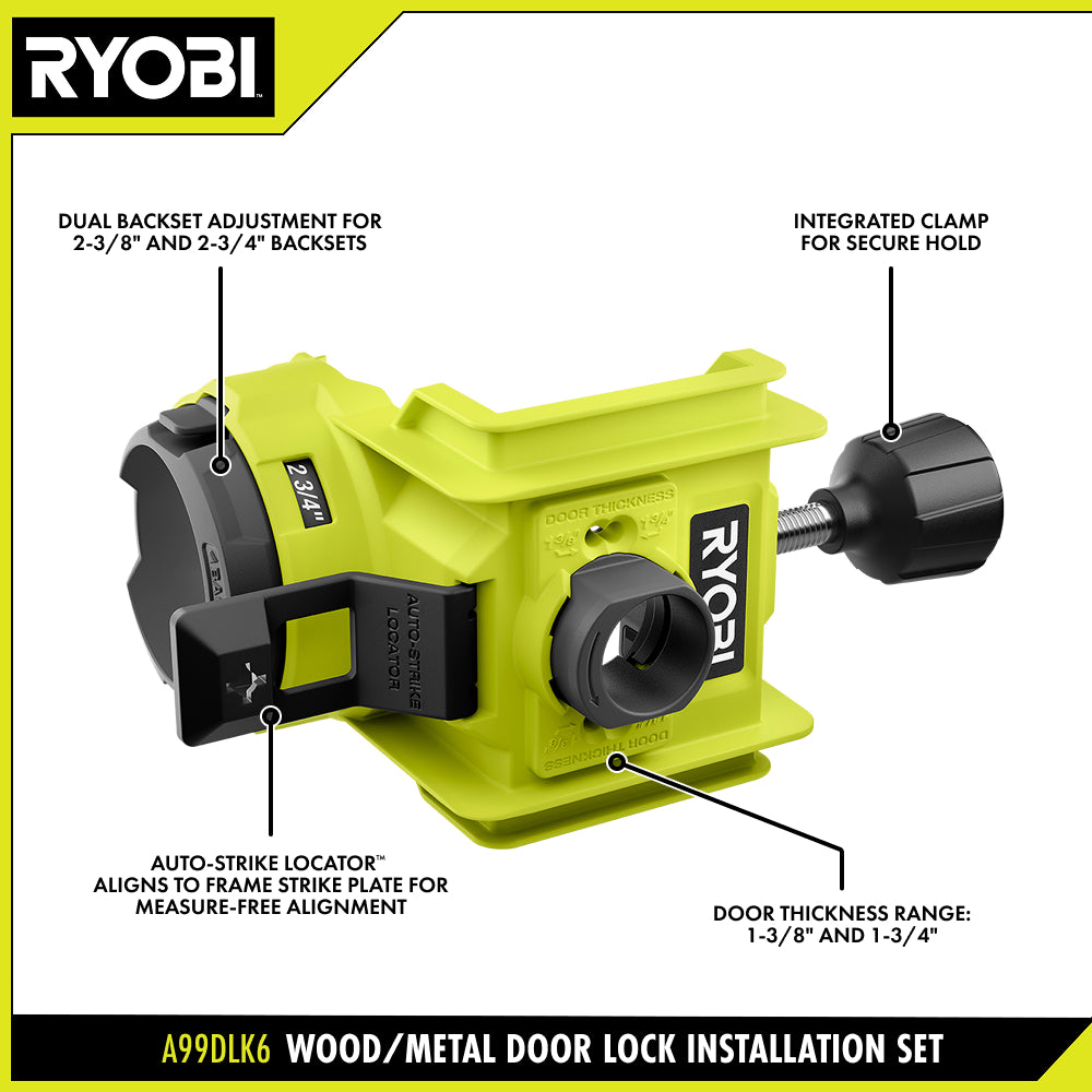 Wood/Metal Door Lock Installation Set - A99DLK6