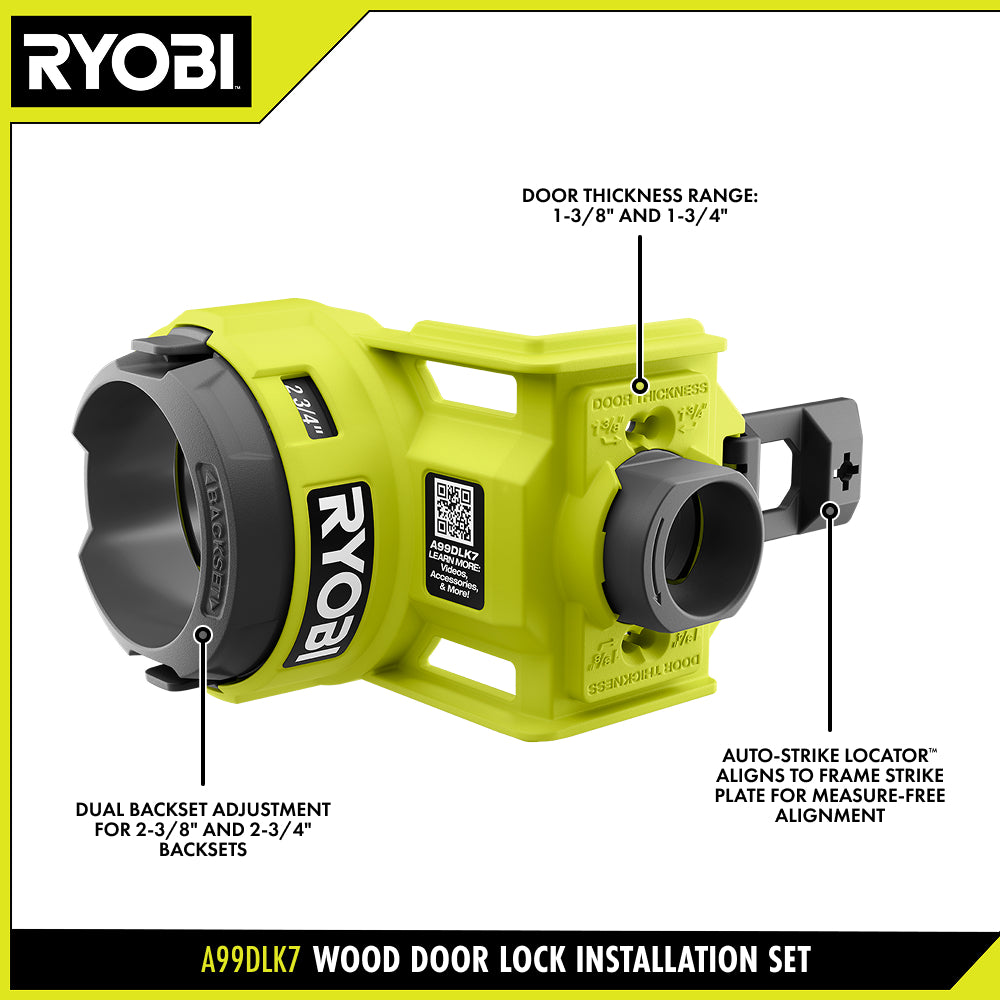 Wood Door Lock Installation Set - A99DLK7