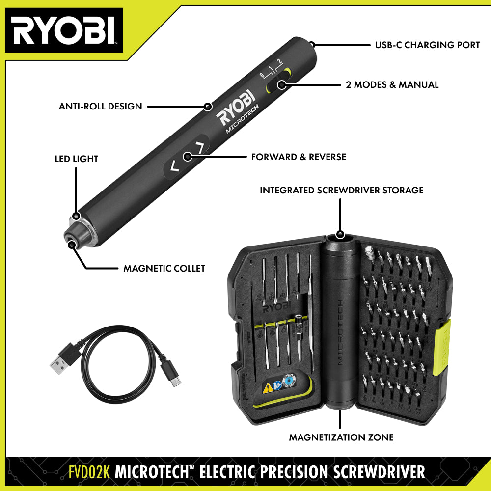 MICROTECH Electric Precision Screwdriver - FVD02K