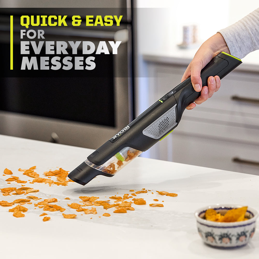 USB Lithium HP Compact Hand Vacuum Cleaner Kit with (2) USB Lithium 2.0 Ah Batteries and Charger - FVG65K