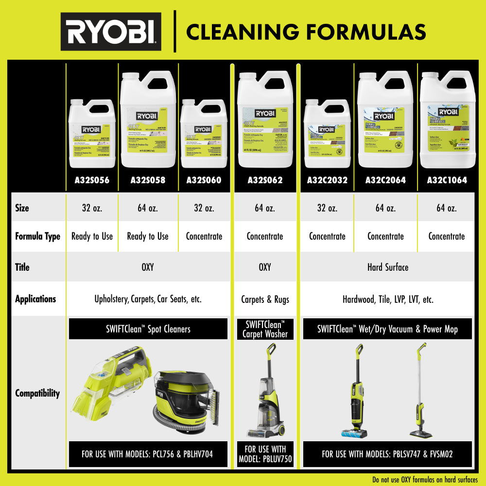 64 oz. OXY Carpet Cleaning Concentrated Formula - A32S062