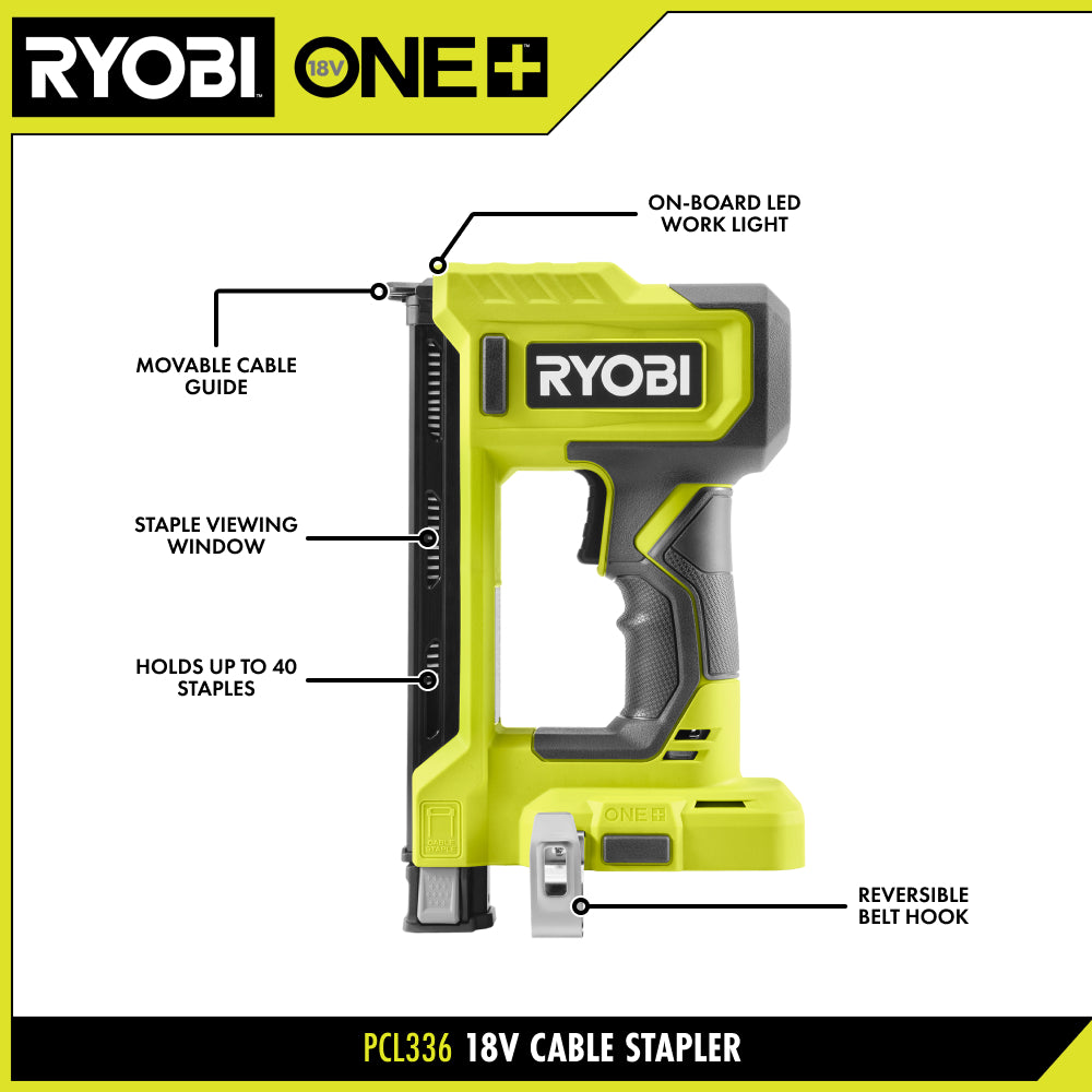 18V ONE+ Cable Stapler - PCL336B
