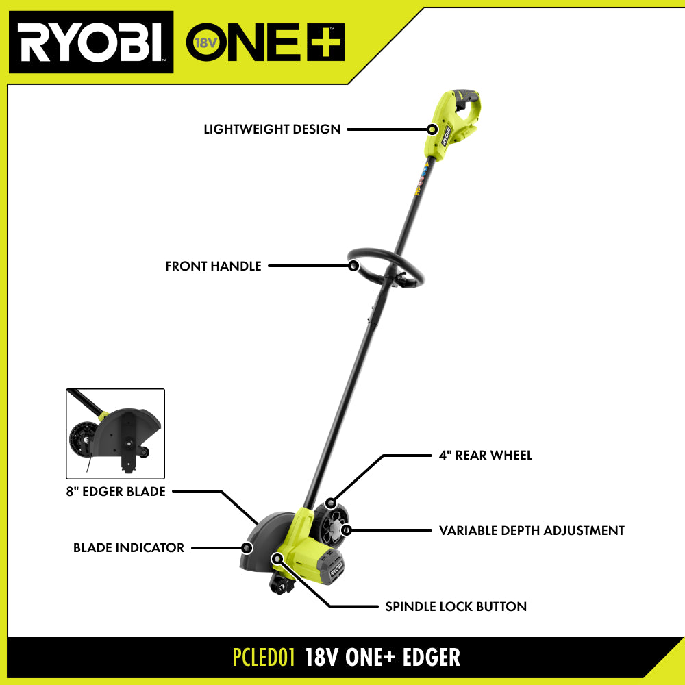 18V ONE+ 8" Edger Kit - PCLED01K