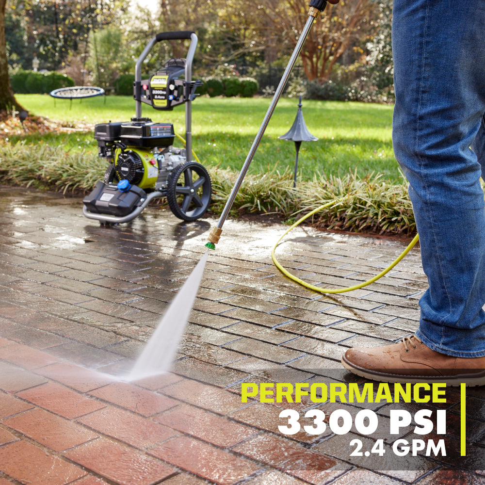 3300 PSI 2.4 GPM Gas Pressure Washer - RY80589