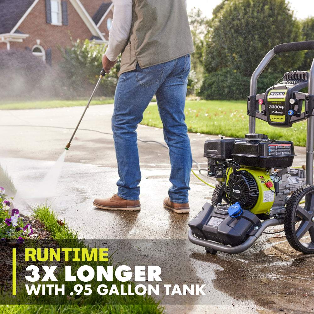 3300 PSI 2.4 GPM Gas Pressure Washer - RY80589