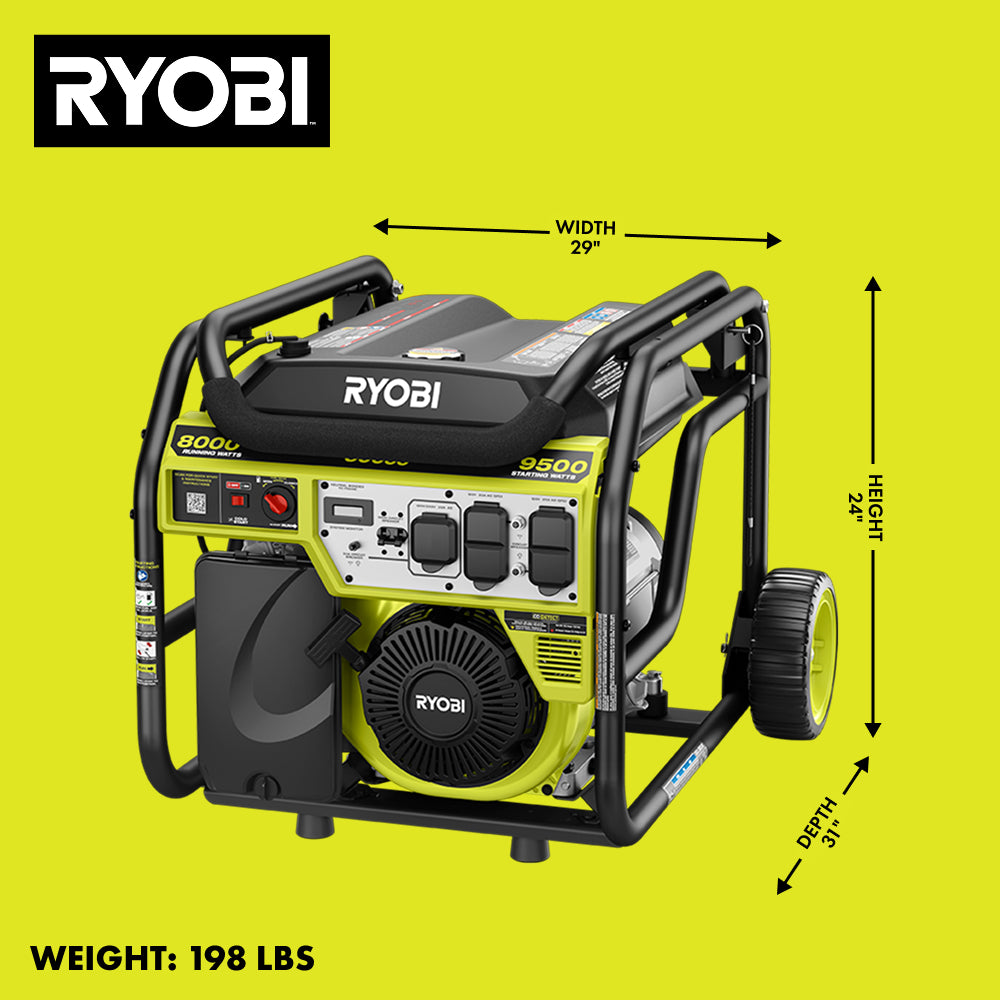 8000W Portable Gas Generator - RY908000
