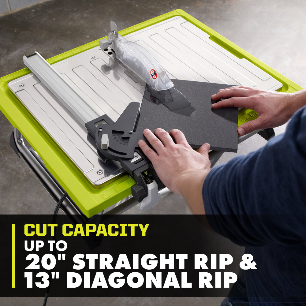 4.8 Amp 7" Diamond Blade Corded Wet Tabletop Tile Saw - WS722