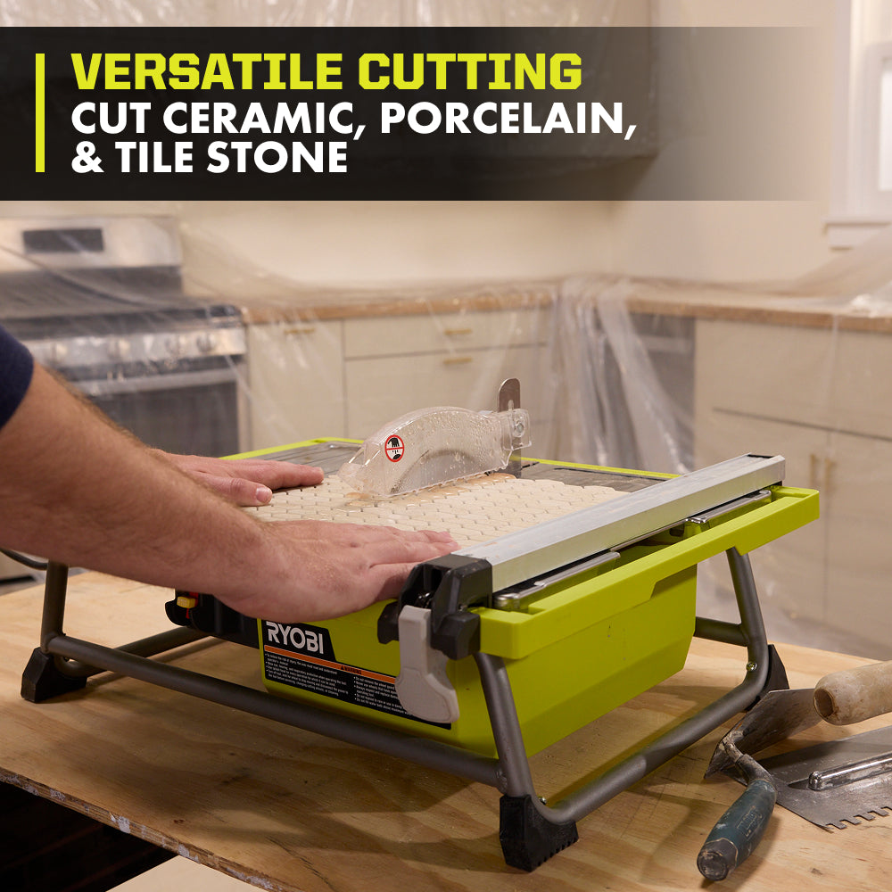 4.8 Amp 7" Diamond Blade Corded Wet Tabletop Tile Saw - WS722