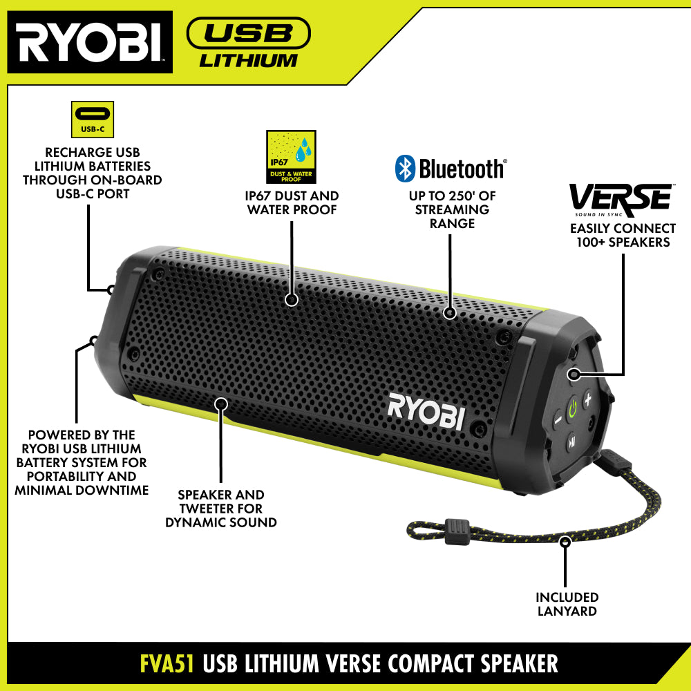 USB Lithium VERSE Compact Speaker Kit - FVA51K