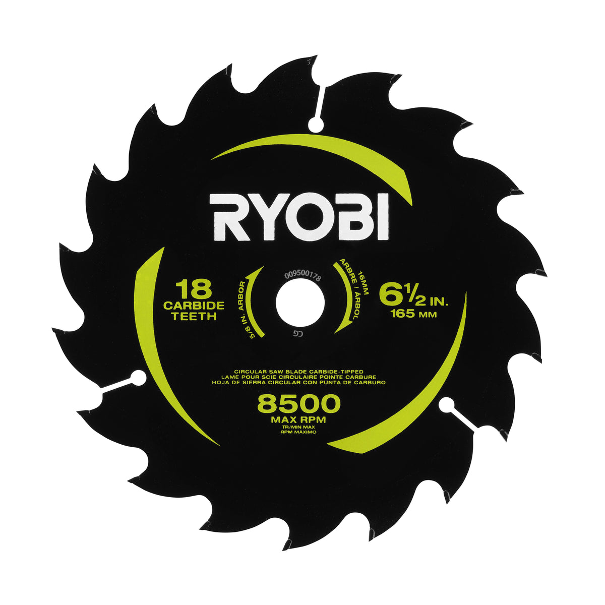 6-1/2" 18 Carbide Teeth Thin Kerf Circular Saw Blade - A066101