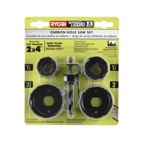 1.18" Carbon Hole Saw Set (5 PC.) - A10HS09