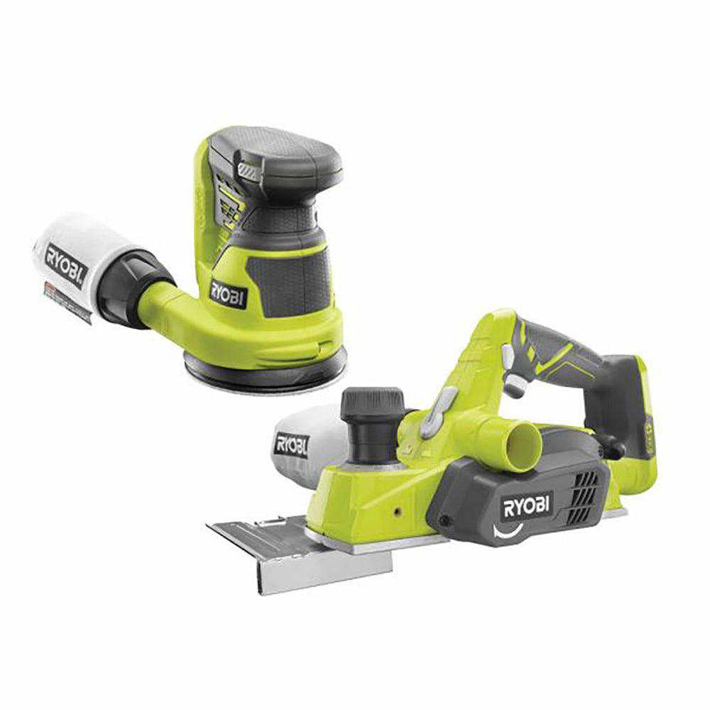 18V ONE+ 3-1/4" Planer & 5" Random Orbit Sander - P611-P411