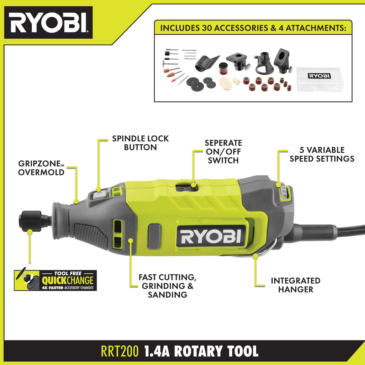 1.4 Amp Rotary Tool - RRT200