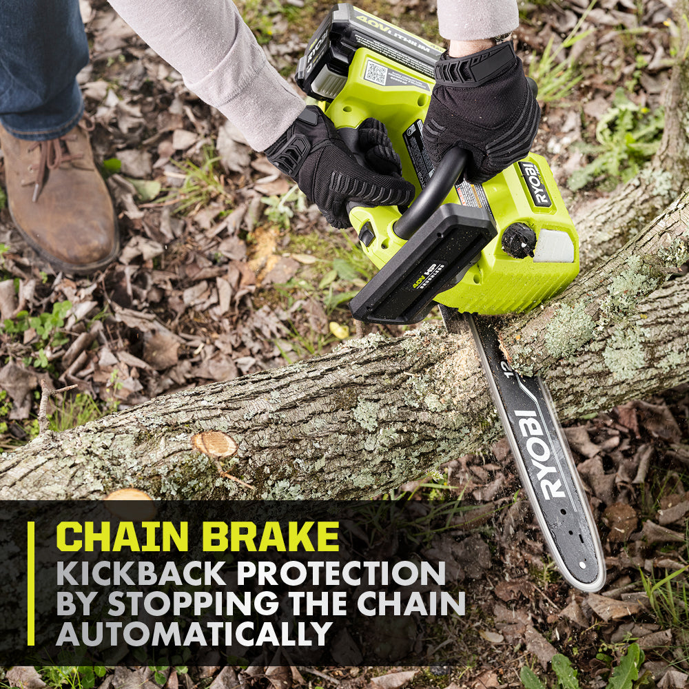 40V HP Brushless 12" Top Handle Chainsaw - RY40509BTL