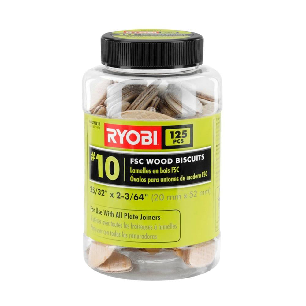 125PC #10 Fcs Wood Biscuits - A05WB11
