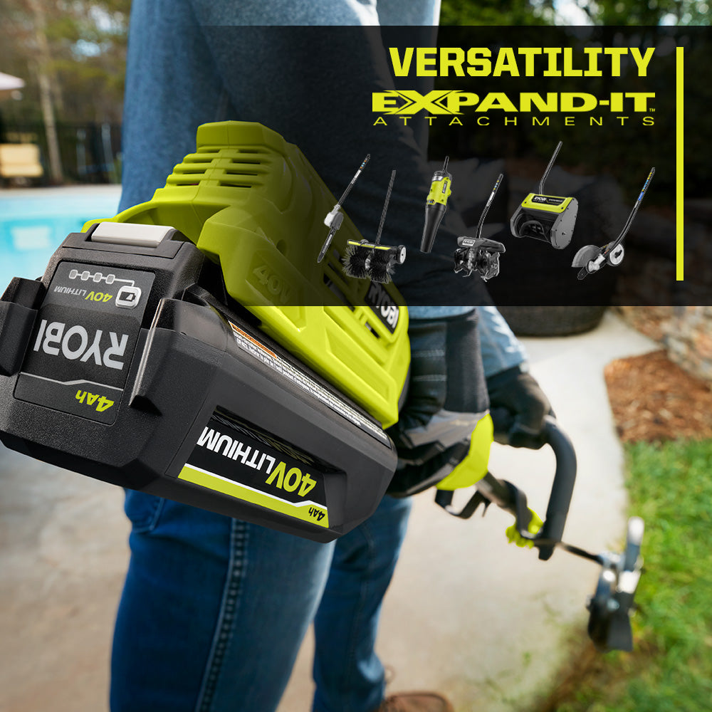 40V Attachment Capable 15" String Trimmer - RY40205BTLVNM
