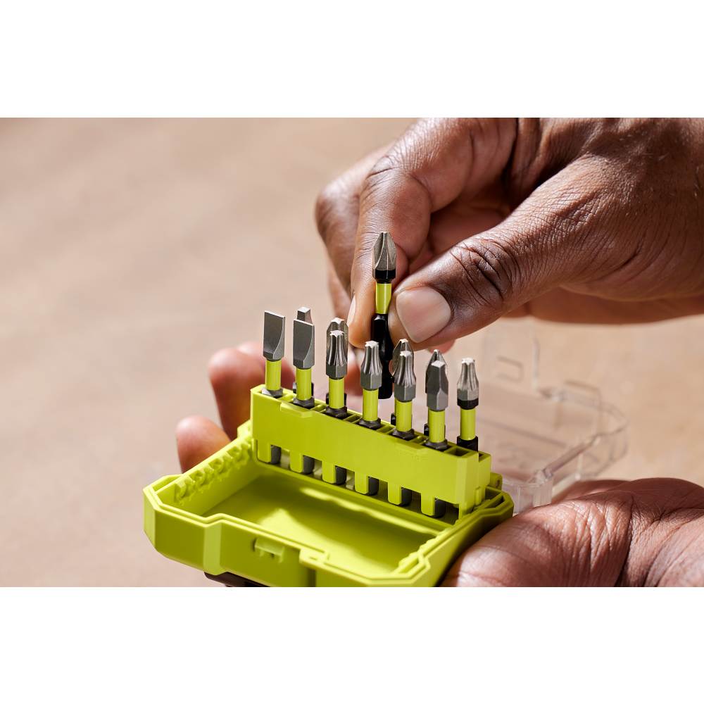 12 PC. 2" Impact Driving Set with DIAMOND GRIT Bits - A961204