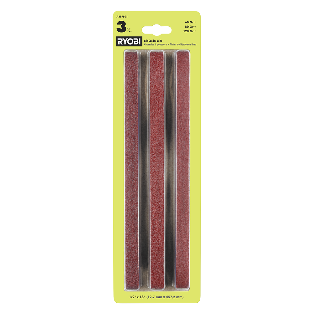 3 PC. File Sander Belts - A38FS01