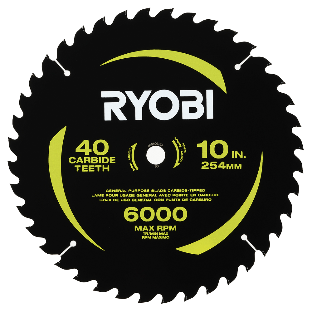 10" 40 Carbide Teeth Thin Kerf Miter Saw Blade - A181002