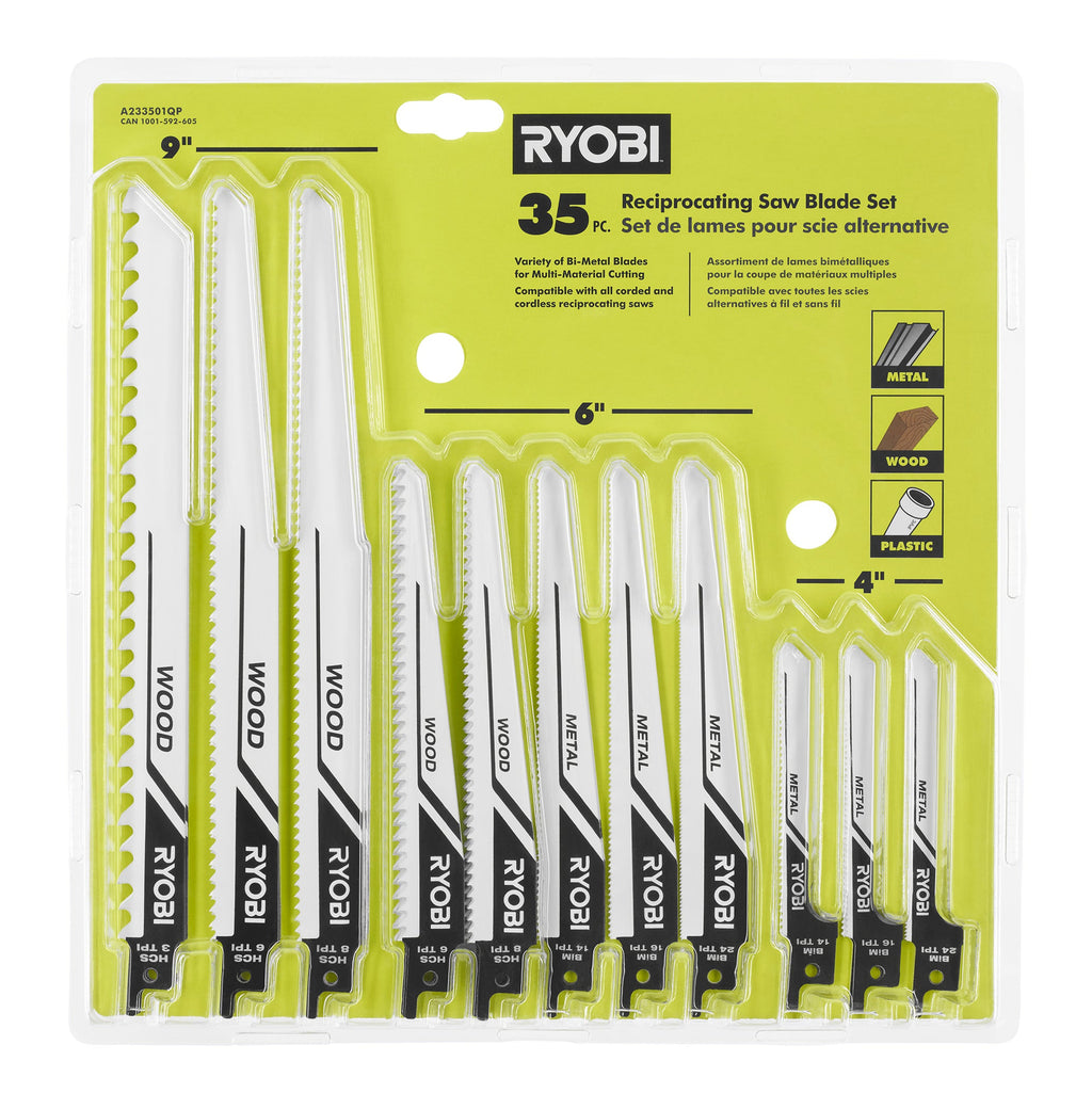 35 PC. Reciprocating Saw Blade Set - A233501