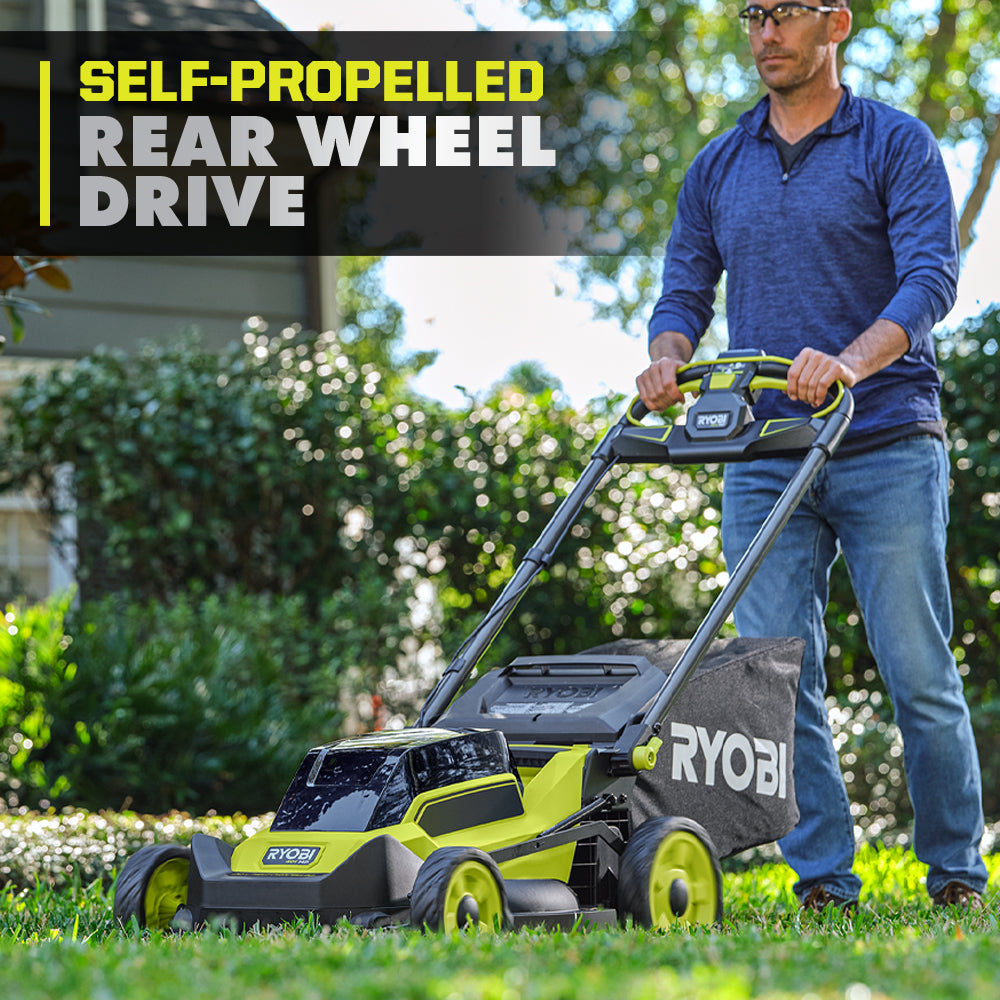 40V HP Brushless 20" Self-Propelled Lawn Mower - RY401018BTL