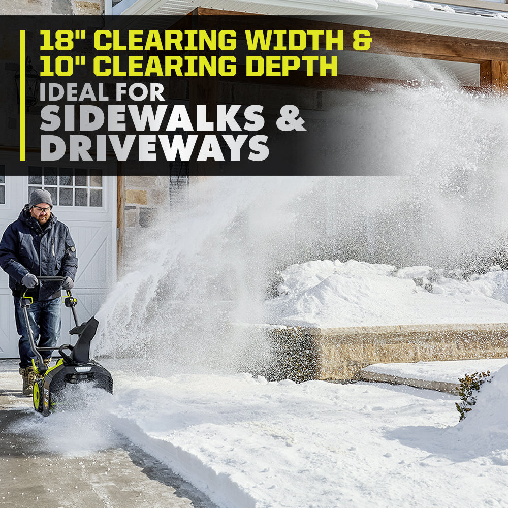 40V HP Brushless 18" Snow Blower Kit - RY40890