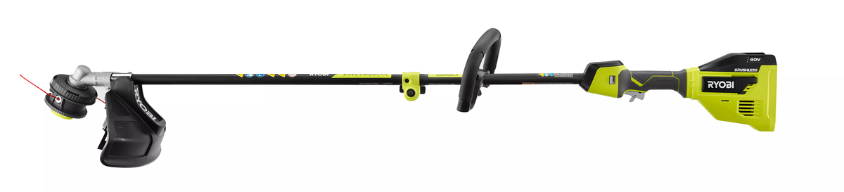 40V Brushless Attachment Capable 15" String Trimmer Kit - RY40270