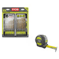 Titanium Drill Bit Kit (22-Piece) with Bonus 25 FT. Tape Measure - AR2042-RTM25