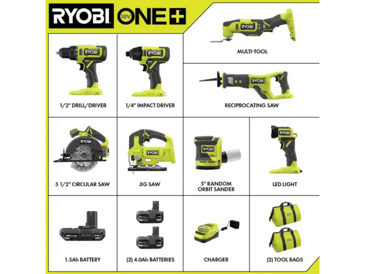 18V ONE+ 8-Tool Combo Kit - PCL1800K3N