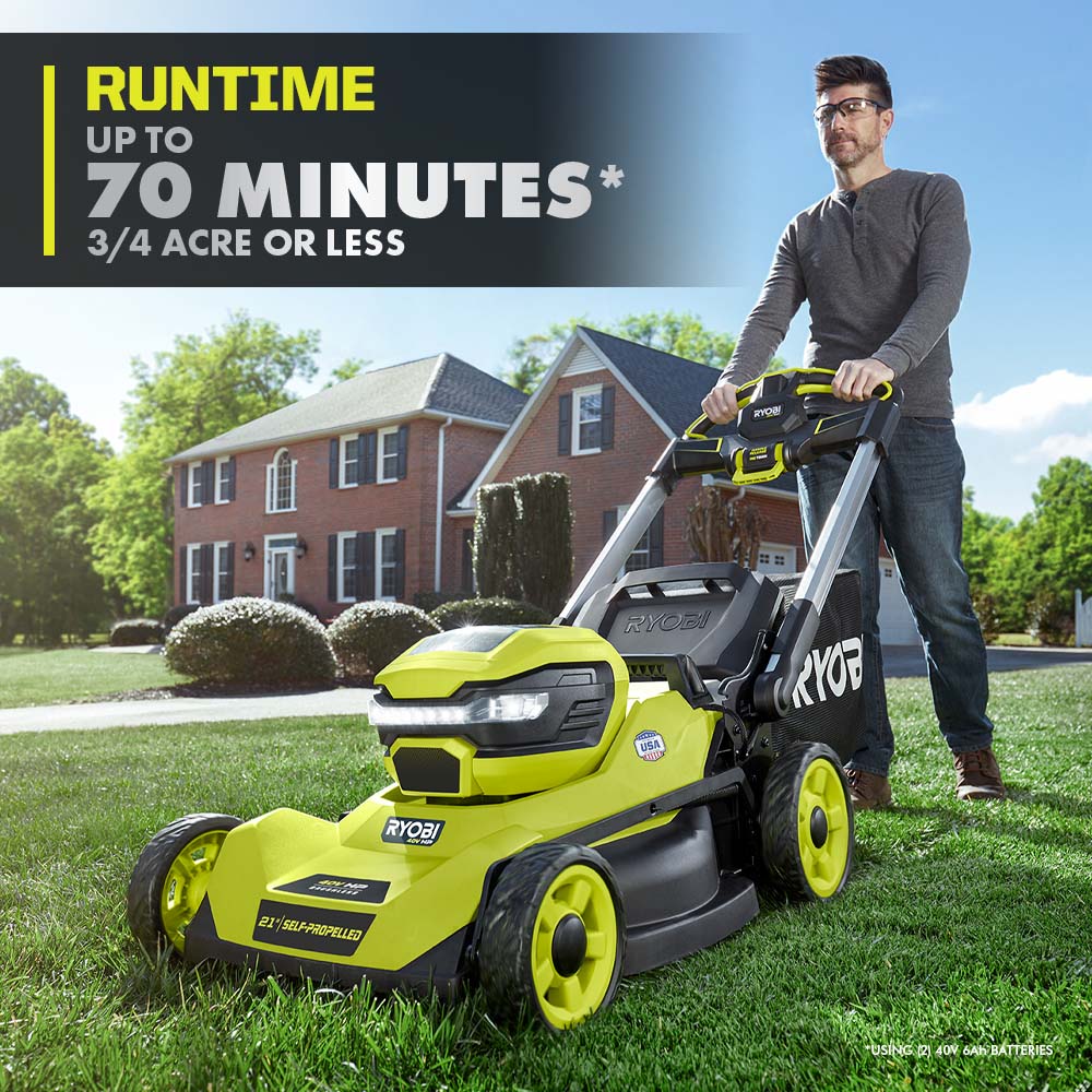 40V HP Brushless 21" Self-Propelled Mower Kit - RY401140
