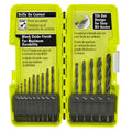 14 PC. Black Oxide Drill Bit Set - A10D14D