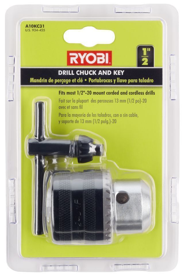 RYOBI 1/2 Drill Chuck & Key - A10KC31