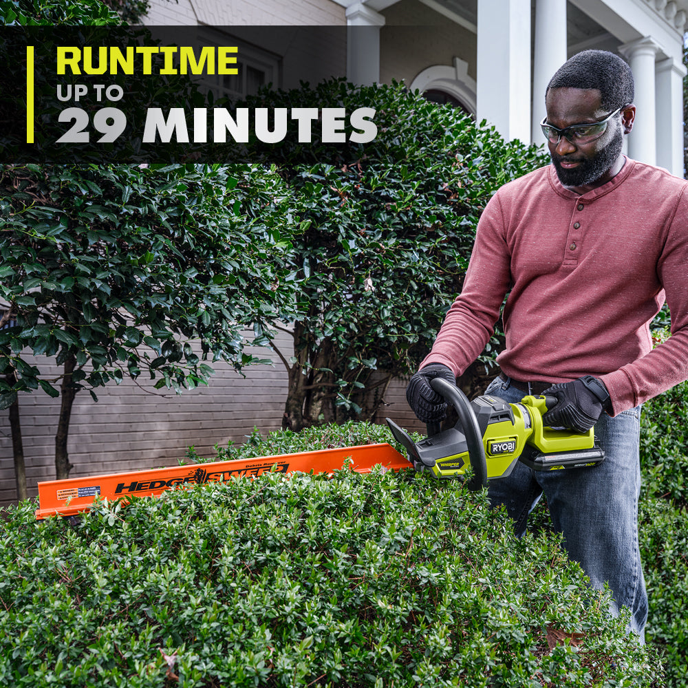 40V HP Brushless WHISPER SERIES 26" Hedge Trimmer - RY40606BTL