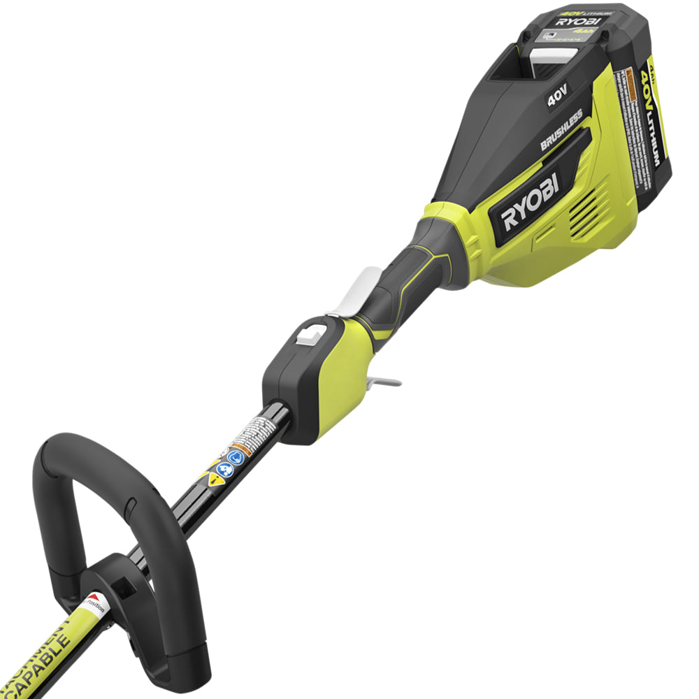 40V Brushless Attachment Capable 15" String Trimmer Kit - RY40270