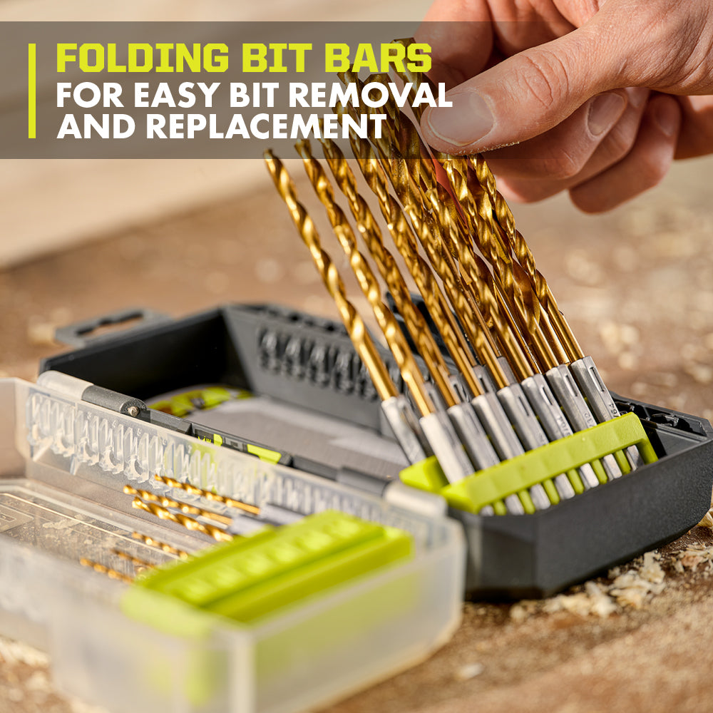 22 PC. Titanium Drill Bit Set - A972202