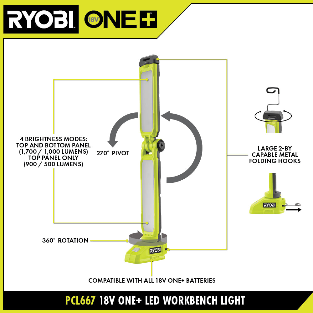 18V ONE+ LED Workbench Light - PCL667B
