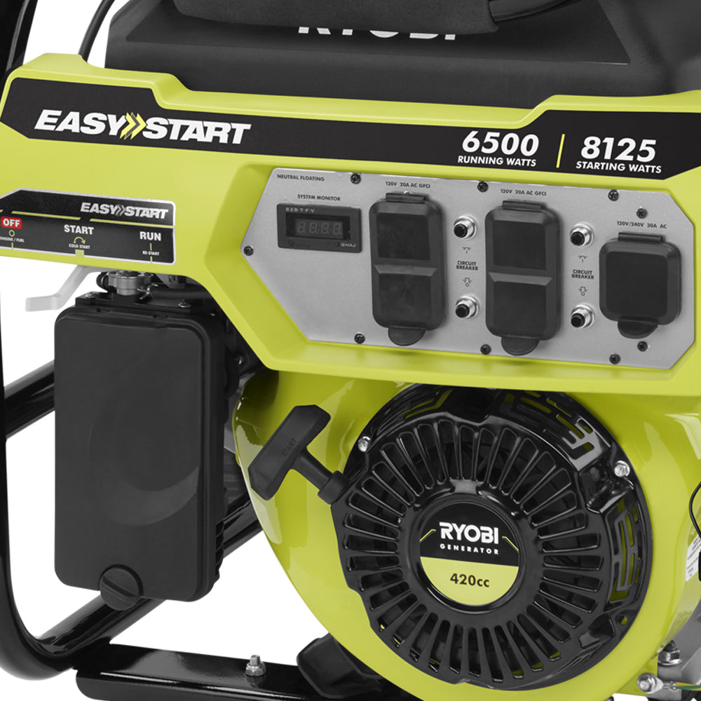8125 Watt Portable Gas Generator - RY906500S