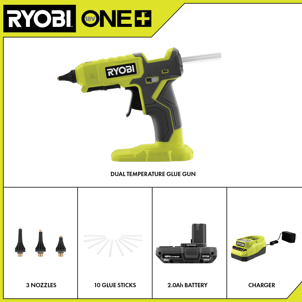 18V ONE+ Dual Temperature Glue Gun Kit - P307K1N