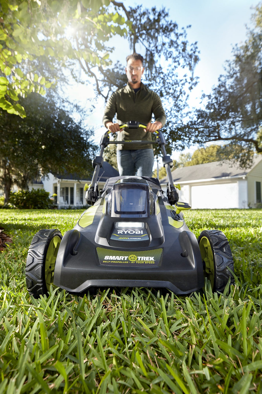 40V 20" BRUSHLESS SMART TREK Self-Propelled Mower WITH 6AH BATTERY & CHARGER - RY40LM30