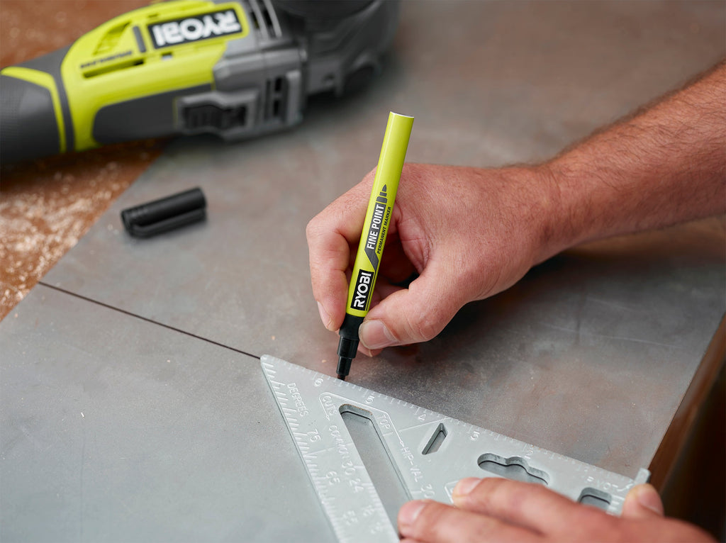 Black Fine Point Permanent Workshop Marker - RPM121