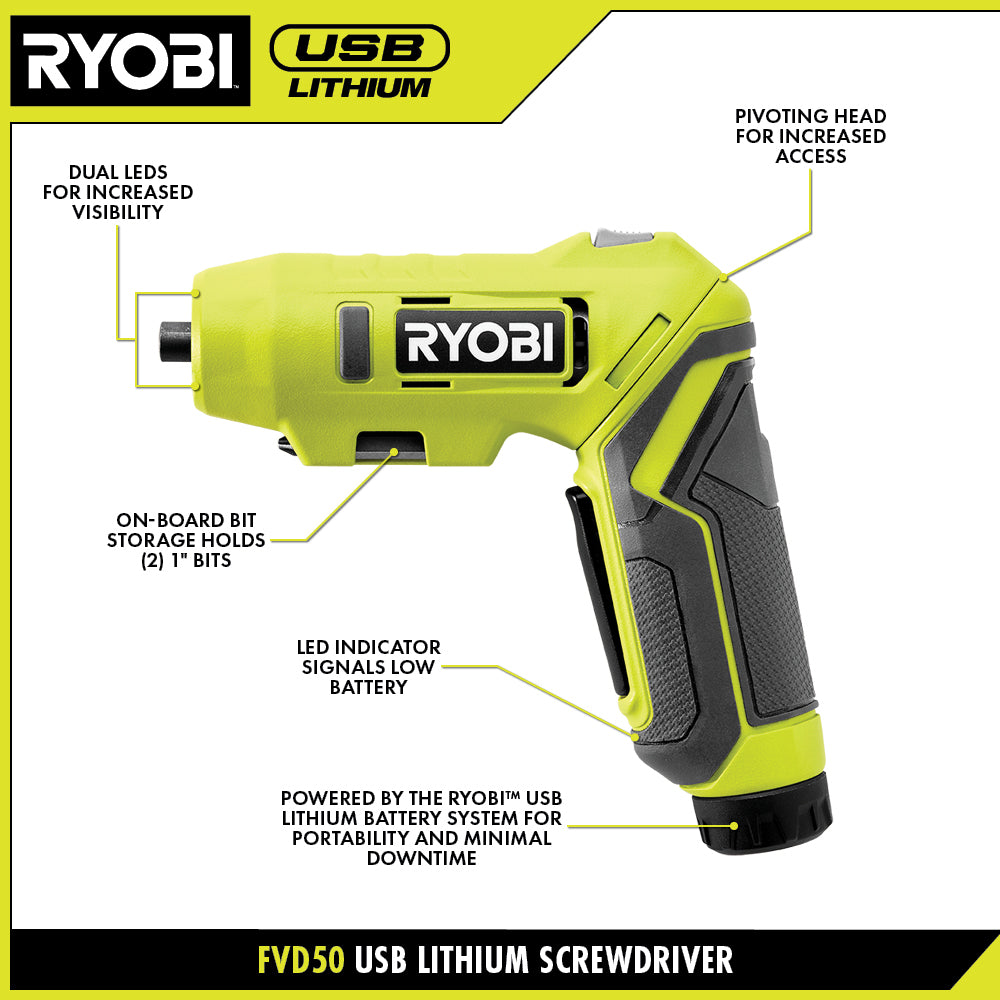 USB Lithium Screwdriver Kit - FVD50K
