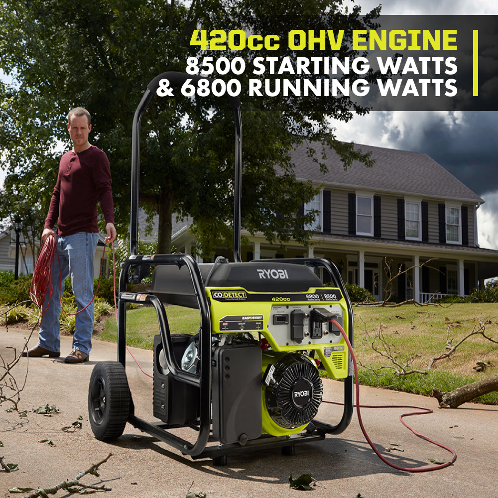 6800 Watt Portable Generator - RY906522