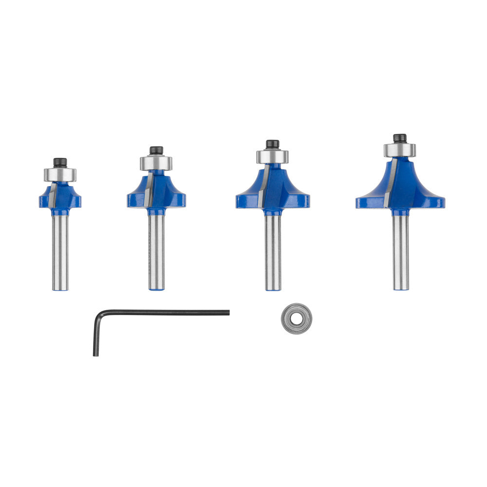 3 PC. Roundover Router Bit Set - A25RS31R1
