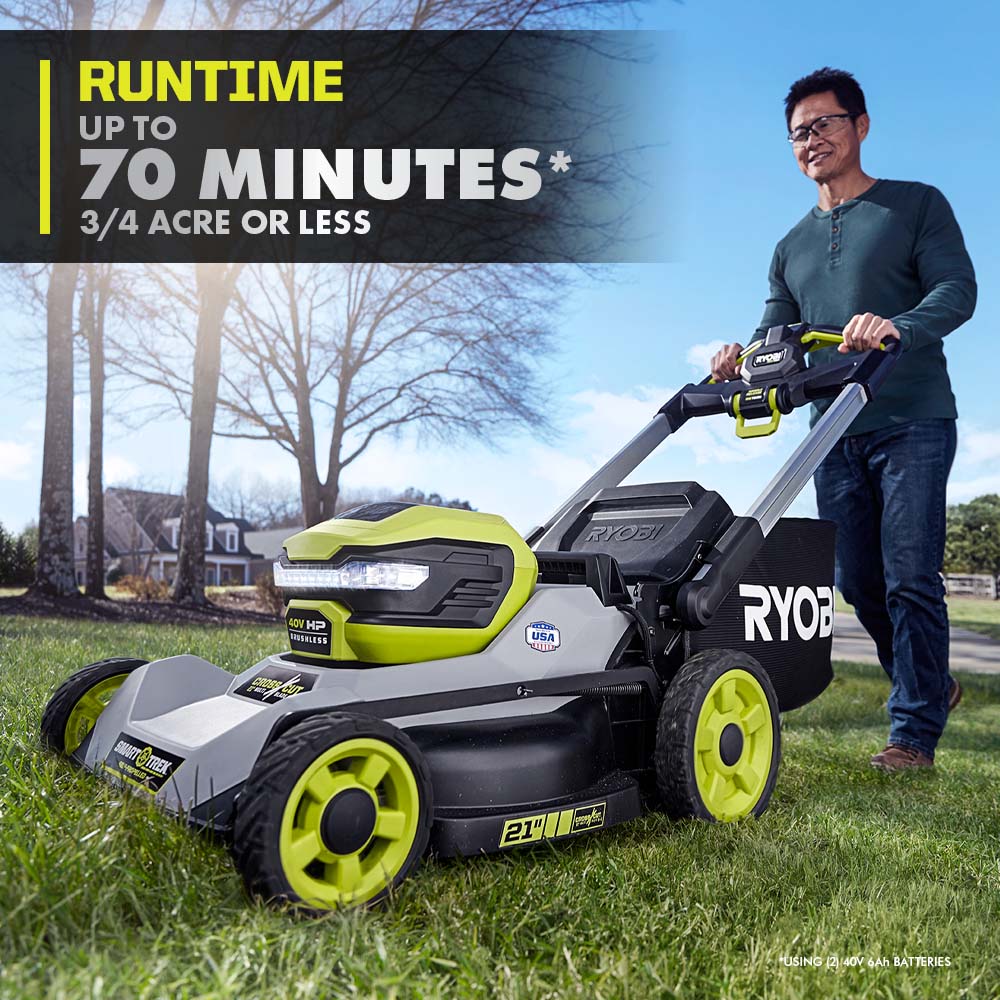 40V HP Brushless 21" Self-Propelled Multi-Blade Mower - RY401015BTL