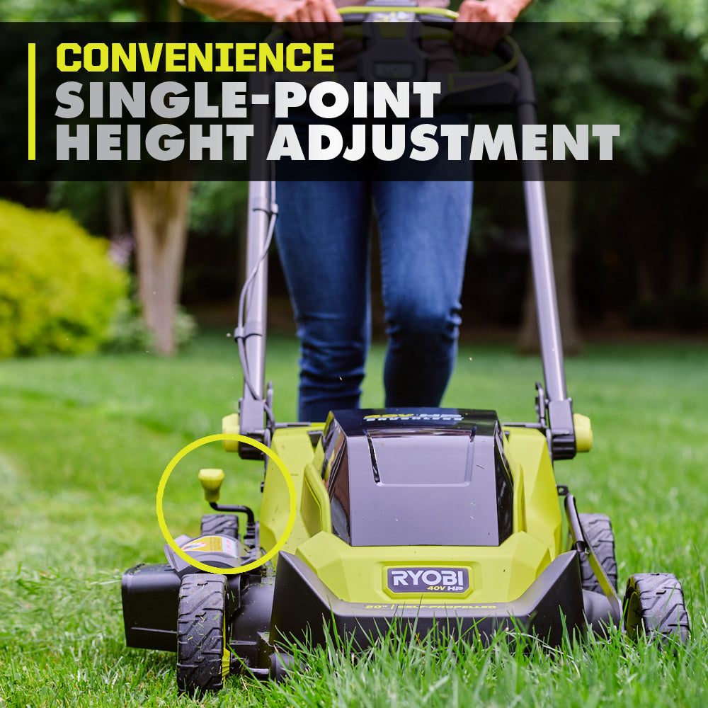 40V HP Brushless 20" Self-Propelled Lawn Mower - RY401018BTL