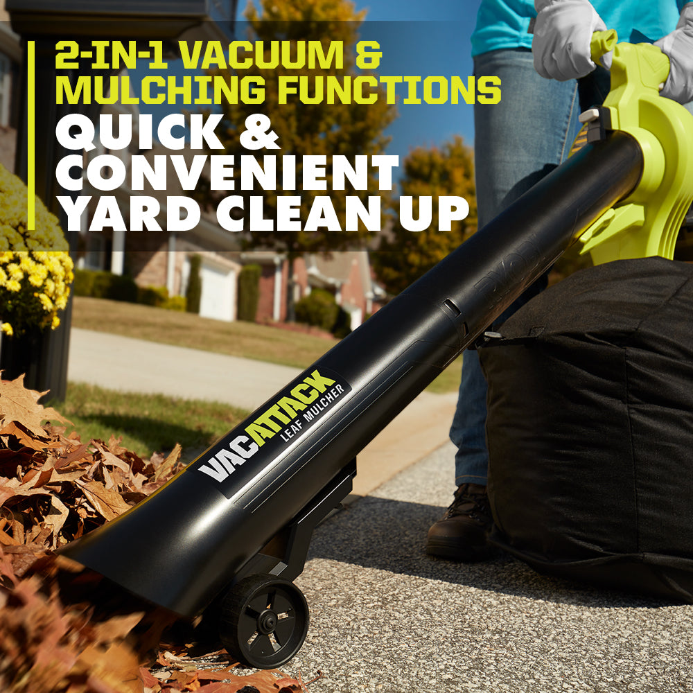 40V VAC ATTACK Leaf Vacuum/Mulcher Kit - RY40450